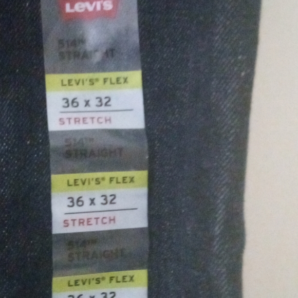 Levi's performance 514 straight stretch size 36 color black - Picture 2 of 8